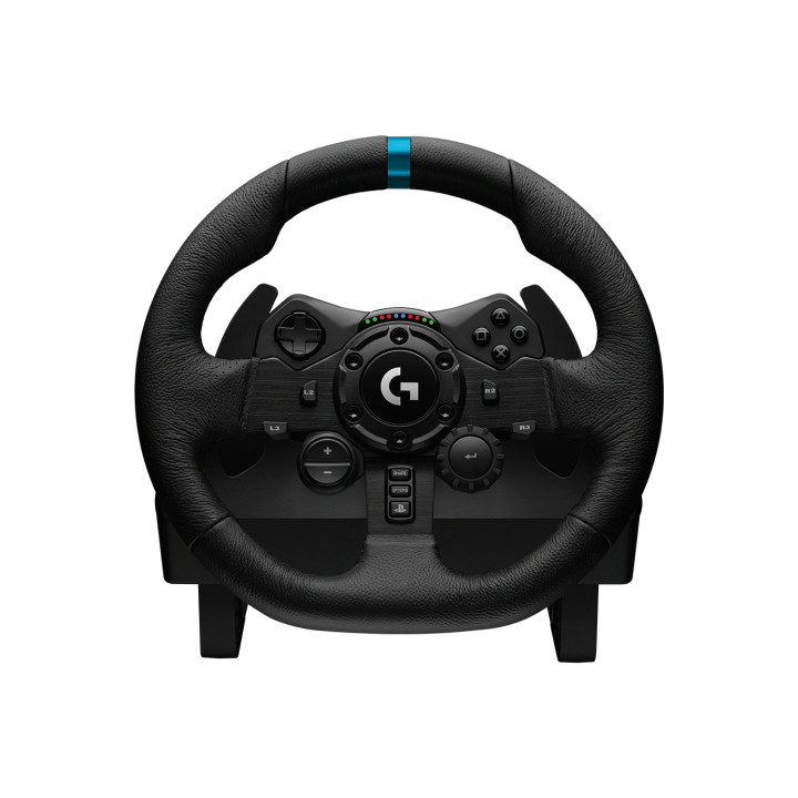 Геймърски волан LOGITECH G923, със скоростен лост, за PS4/PS5/PC, с кабел, USB, черен - 991-000531 - 3
