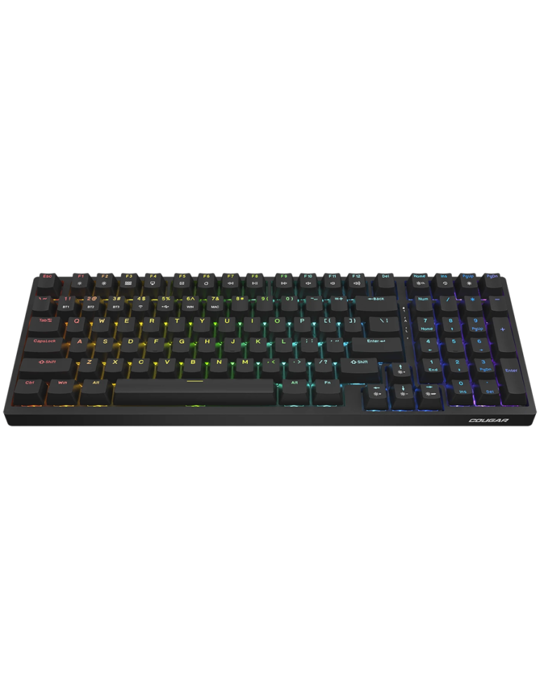 Bluetooth механична нископрофилна геймърска клавиатура COUGAR Ultimus Pro, Черна - CGR-NM1MB-ULP - 7