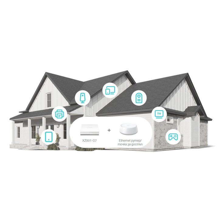 Мрежов комутатор TP-Link Aginet XZ001-G7, 1-портов XPON с CATV - XZ001-G7 - 7