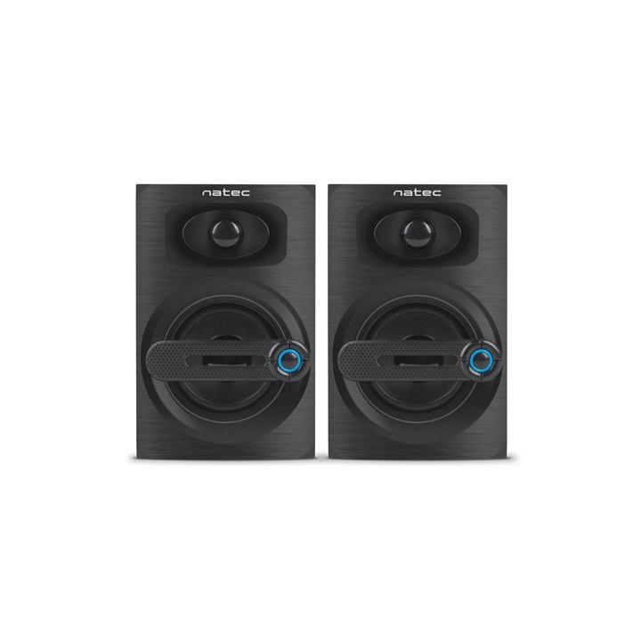 Колонки NATEC Cougar, 2x40mm, 6W, 80-20000Hz, USB-C/3.5mm - NGL-1641 - 2