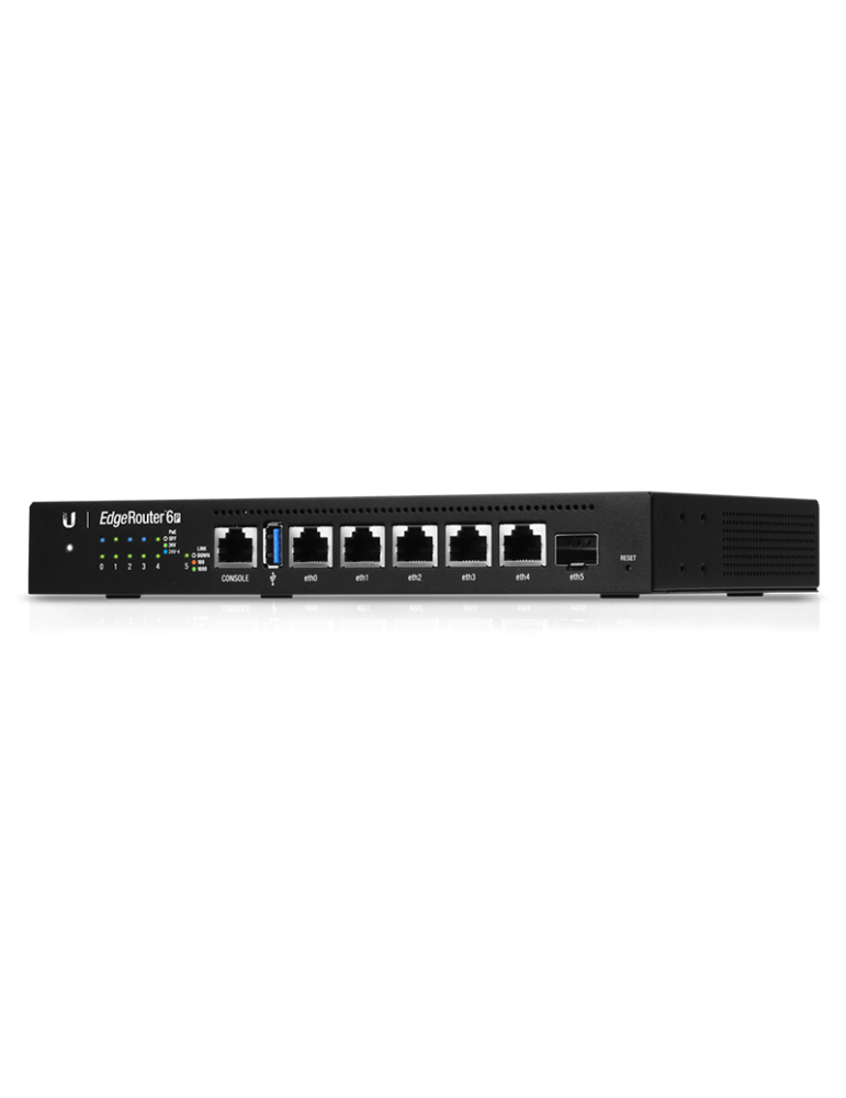 Рутер Ubiquiti EdgeRouter 6P, 4-Core 1 GHz MIPS64, 1x SFP, USB 3.0 - ER-6P - 1