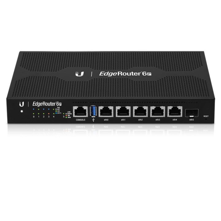 Рутер Ubiquiti EdgeRouter 6P, 4-Core 1 GHz MIPS64, 1x SFP, USB 3.0 - ER-6P - 3