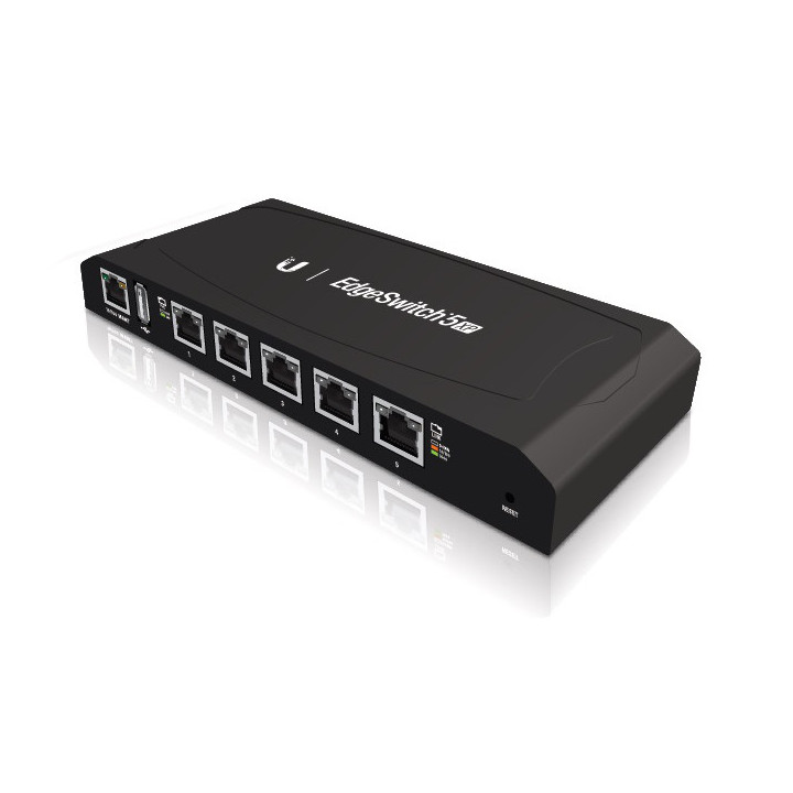 Комутатор Ubiquiti EdgeSwitch ES-5XP, 5 портa 10/100/1000 Mbps PoE, 60W - 1