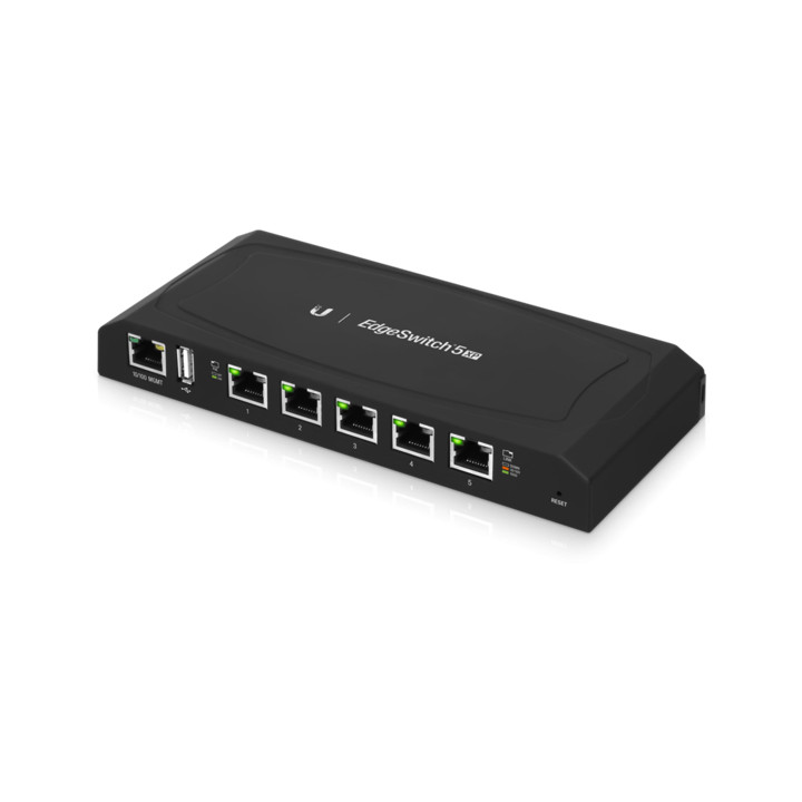 Комутатор Ubiquiti EdgeSwitch ES-5XP, 5 портa 10/100/1000 Mbps PoE, 60W - 5