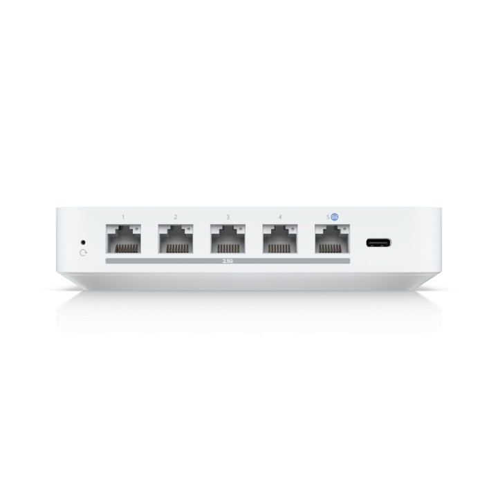 Мрежов маршрутизатор Ubiquiti UniFi UXG-Max, 4x 2.5Gbps LAN портове, IDS/IPS 1.5 Gbps пропускливост, Max 9.6W захранване - 4