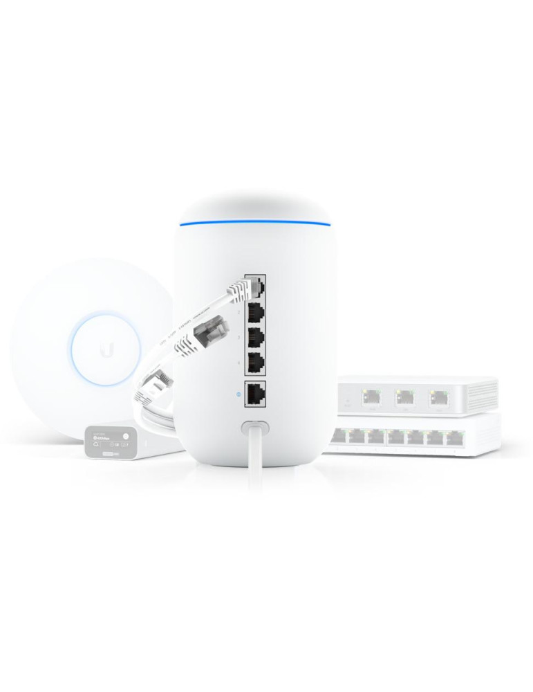 Рутер Ubiquiti UniFi Dream Machine UDM, 4-ядрен Arm Cortex-A57 1.7 GHz, 4x Gigabit LAN, Wi-Fi 5 до 1733Mbps - 4