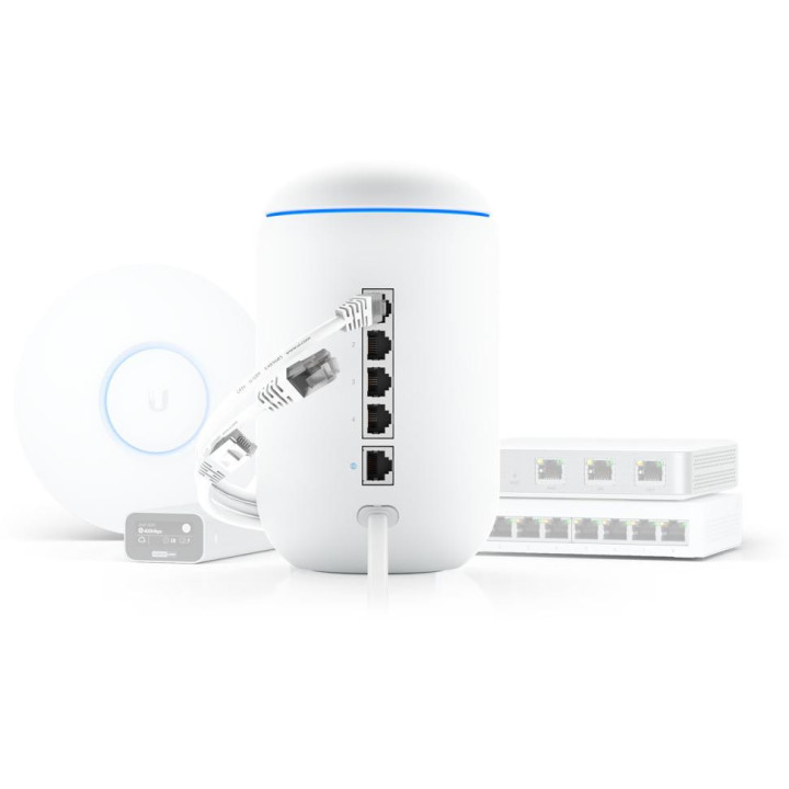 Рутер Ubiquiti UniFi Dream Machine UDM, 4-ядрен Arm Cortex-A57 1.7 GHz, 4x Gigabit LAN, Wi-Fi 5 до 1733Mbps - 4