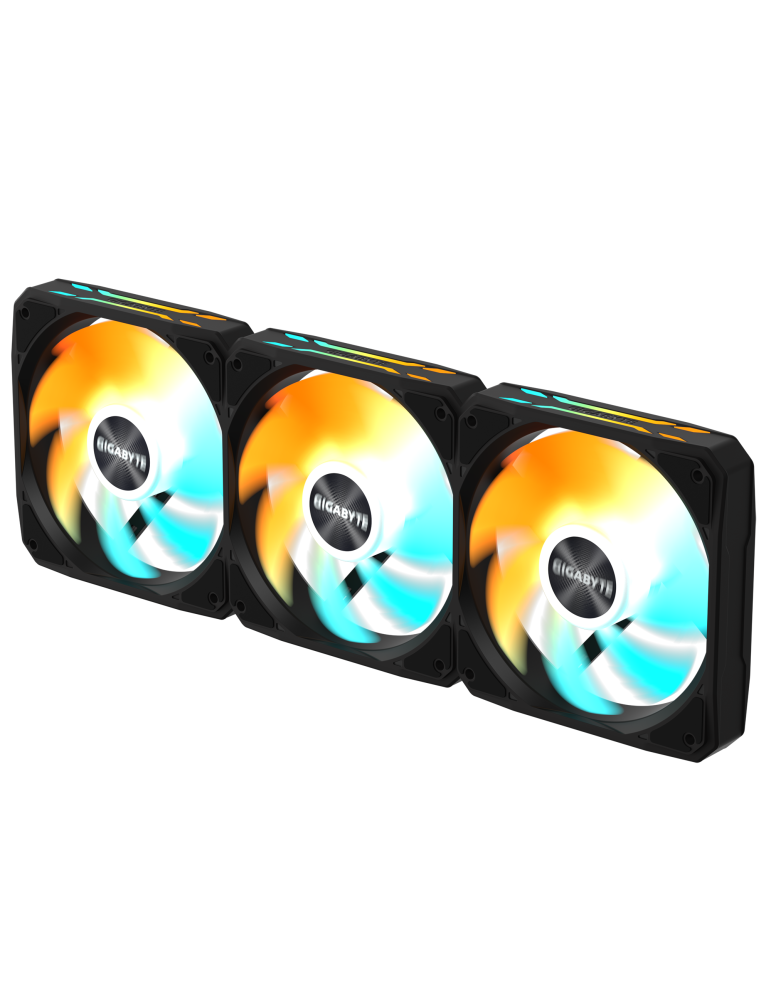 Комплект вентилатори GIGABYTE AORUS EZ CHAIN FAN 120, 120x120x25mm ARGB 3-Pack - GP-GBT EZFAN1203 - 4