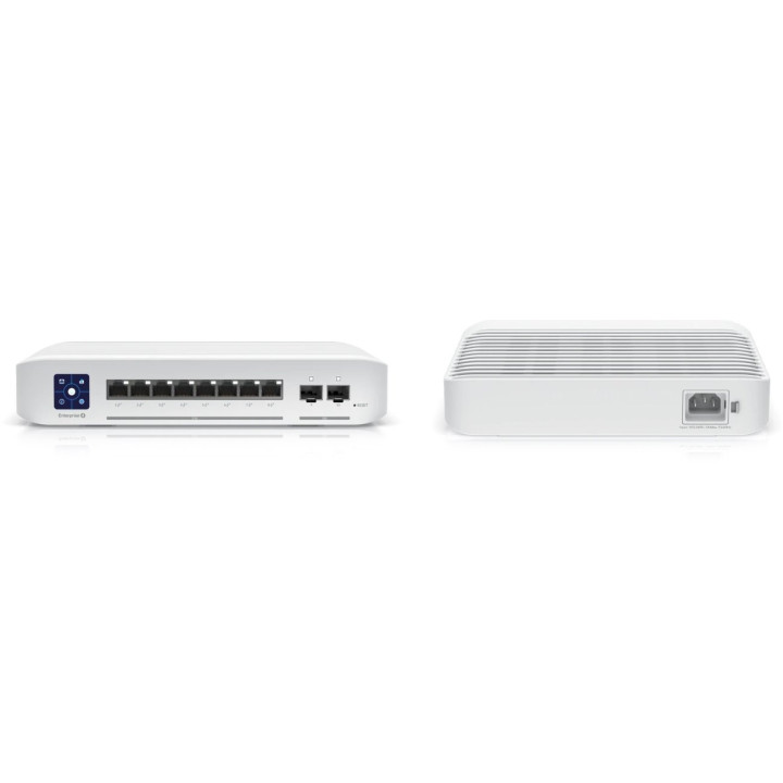 Мрежов комутатор Ubiquiti USW Enterprise 8 PoE, 8x 2.5G LAN портове, PoE+ захранване, 1U Rackmount - USW-Enterprise-8-PoE - 5