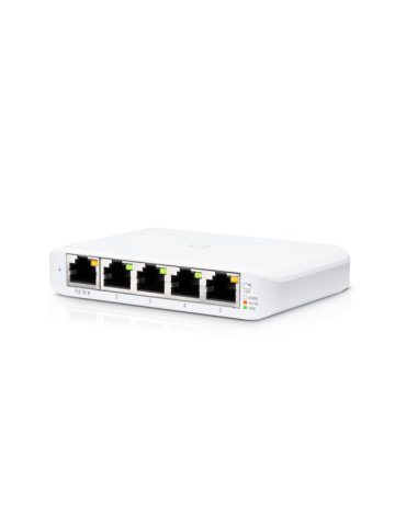 5-портов управляем Gigabit комутатор Ubiquiti UniFi USW-Flex-Mini, 10 Gbps Switching Capacity, 5 Gigabit Ethernet портове