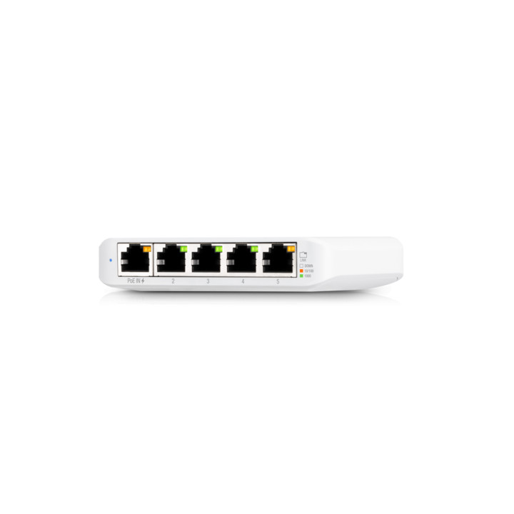 5-портов управляем Gigabit комутатор Ubiquiti UniFi USW-Flex-Mini, 10 Gbps Switching Capacity, 5 Gigabit Ethernet портове - 3