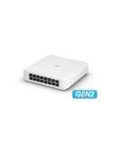 Мрежов комутатор Ubiquiti UniFi Switch Lite USW-Lite-16-PoE Gen2, 16 порта Gigabit PoE, 16 Gbps - 1