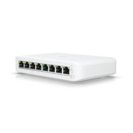 Мрежов комутатор Ubiquiti Lite 8 PoE, 8x 10/100/1000 Mbps RJ45 портове, SFP слотове, управляем, 16 Gbps капацитет - USW-Lite-8-P
