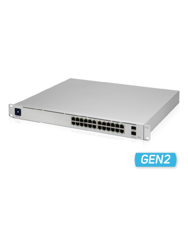Мрежов комутатор Ubiquiti UniFi Switch USW-Pro-24-POE, 24x Gigabit PoE порта, 88 Gbps, Управляем, Rackmount - 1