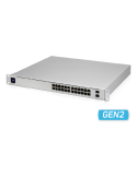 Мрежов комутатор Ubiquiti UniFi Switch USW-Pro-24-POE, 24x Gigabit PoE порта, 88 Gbps, Управляем, Rackmount - 1