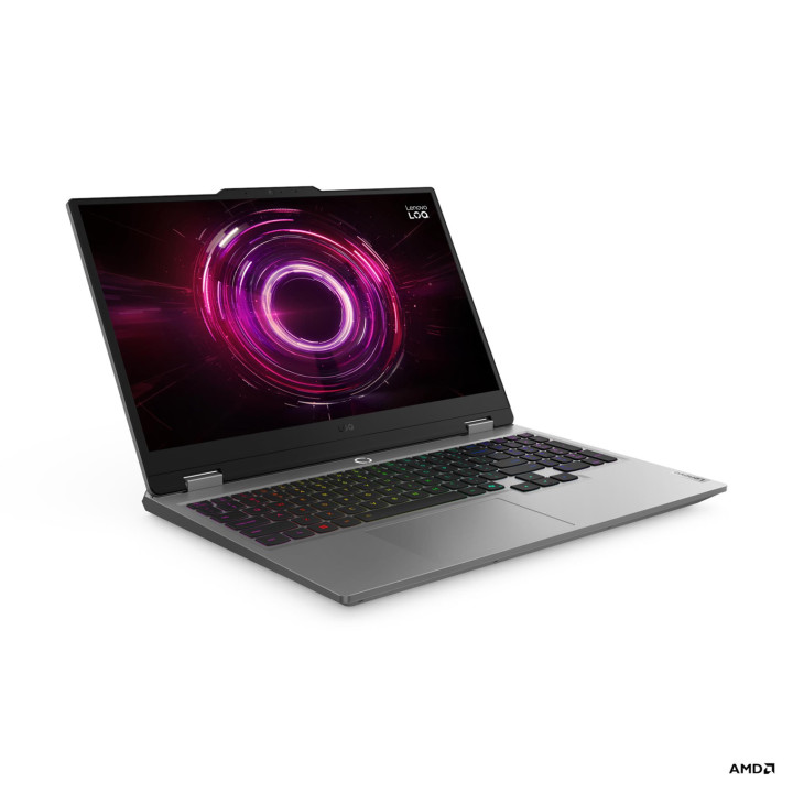 Лаптоп Lenovo LOQ 15AHP10, 15.6" Full HD IPS 144Hz, AMD Ryzen 7 250, RTX 5060 8GB, 32GB DDR5, 1TB SSD, Без OS - 83JG00EDBM - 2