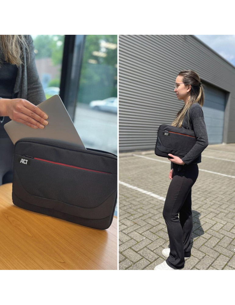 Калъф за лаптоп ACT Suburb, 13.3 inch, Полиестер, Цип - AC8575 - 7