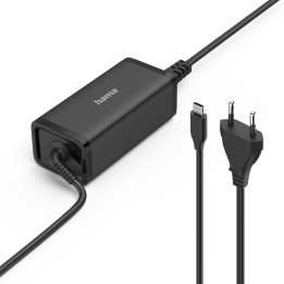 Компактно зарядно устройство HAMAHAMA, USB-C, GaN, 100W, 5-20V - HAMA-200024 - 1