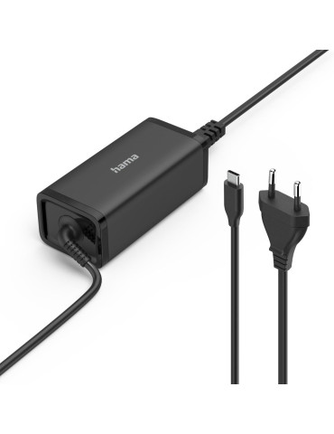 Компактно зарядно устройство HAMAHAMA, USB-C, GaN, 100W, 5-20V - HAMA-200024 - 1
