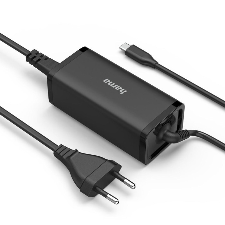 Компактно зарядно устройство HAMAHAMA, USB-C, GaN, 100W, 5-20V - HAMA-200024 - 2