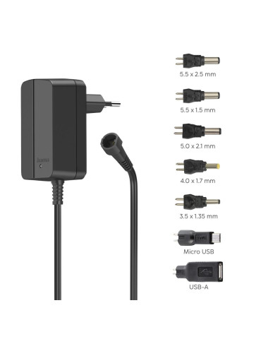 Универсално захранване за лаптопи HAMA, 12V 1000mA 12W универсално - HAMA-223613