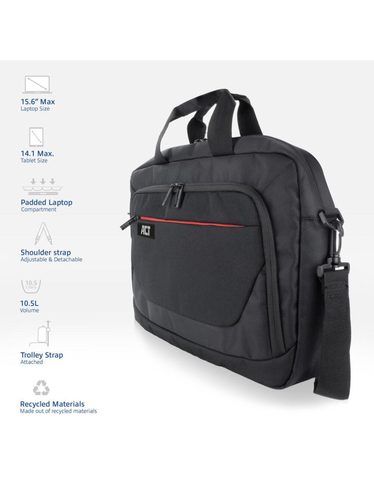 Чанта за лаптоп ACT Suburb, 15.6", Полиестер, 10.5L - AC8570 - 2
