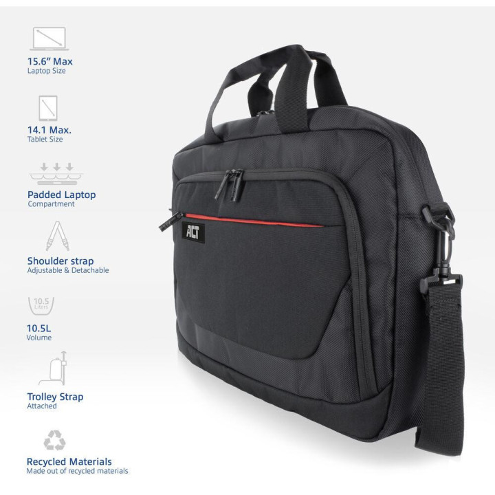 Чанта за лаптоп ACT Suburb, 15.6", Полиестер, 10.5L - AC8570 - 2