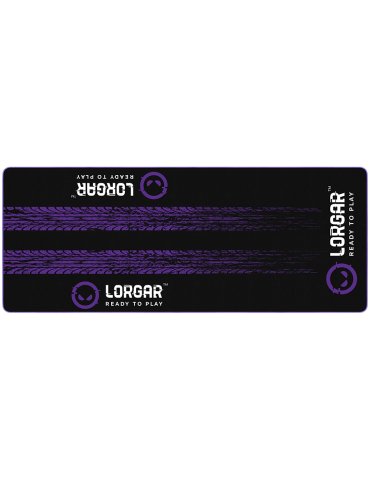 Професионална защитна подложка за под LORGAR RX1FM Sim Racing Floor Mat Advanced, 1700x700x3mm, Черно/лилаво - LRG-RX1FM