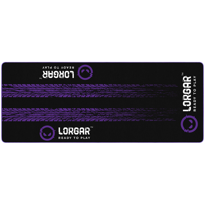 Професионална защитна подложка за под LORGAR RX1FM Sim Racing Floor Mat Advanced, 1700x700x3mm, Черно/лилаво - LRG-RX1FM - 1