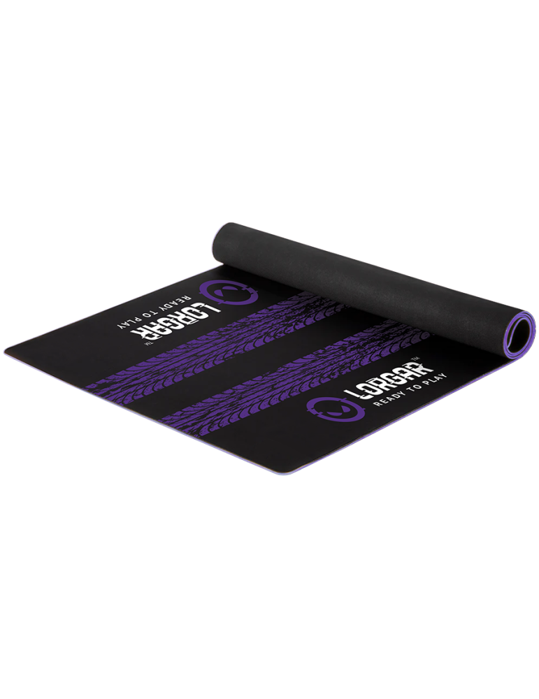 Професионална защитна подложка за под LORGAR RX1FM Sim Racing Floor Mat Advanced, 1700x700x3mm, Черно/лилаво - LRG-RX1FM - 4