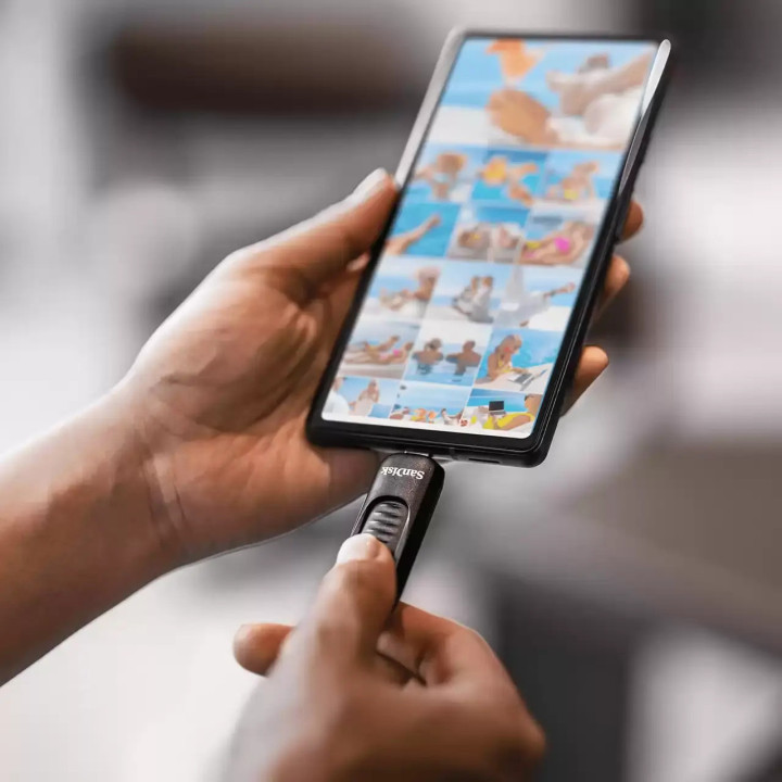 USB флаш памет SanDisk Ultra Slider, 256GB USB 3.2 Gen 1 Type-C - SDCZ480-256G-G46 - 5