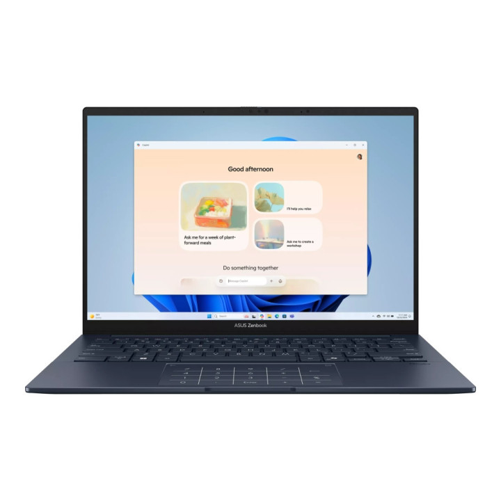 Лаптоп ASUS Zenbook UX3405CA, 14.0" OLED 2880x1800 120Hz, Intel Core Ultra 7 255H, 16GB LPDDR5X, 1TB SSD, Windows 11 Home - 90NB