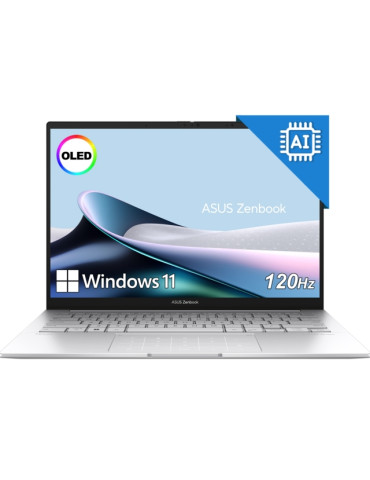 Лаптоп ASUS Zenbook UX3405CA-ST787X, 14.0" OLED 2880x1800 120Hz, Intel Core Ultra 9 285H, 32GB LPDDR5X, 1TB SSD PCIe 4.0, Window
