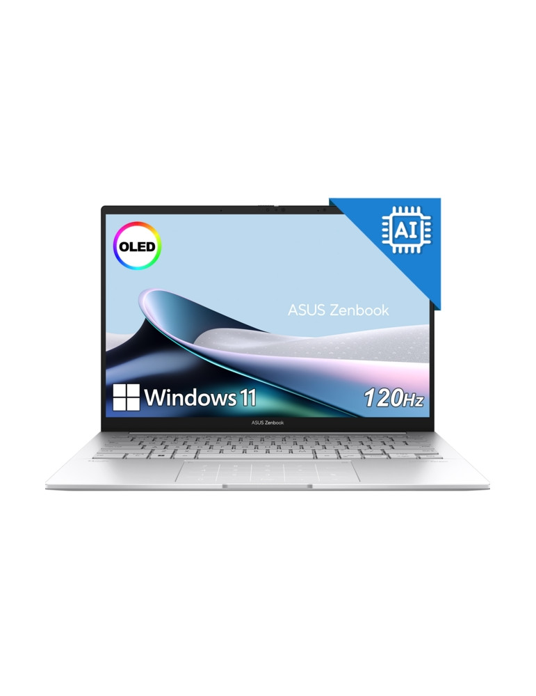 Лаптоп ASUS Zenbook UX3405CA-ST787X, 14.0" OLED 2880x1800 120Hz, Intel Core Ultra 9 285H, 32GB LPDDR5X, 1TB SSD PCIe 4.0, Window