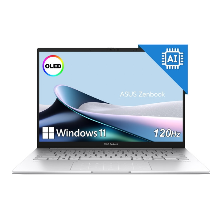 Лаптоп ASUS Zenbook UX3405CA-ST787X, 14.0" OLED 2880x1800 120Hz, Intel Core Ultra 9 285H, 32GB LPDDR5X, 1TB SSD PCIe 4.0, Window