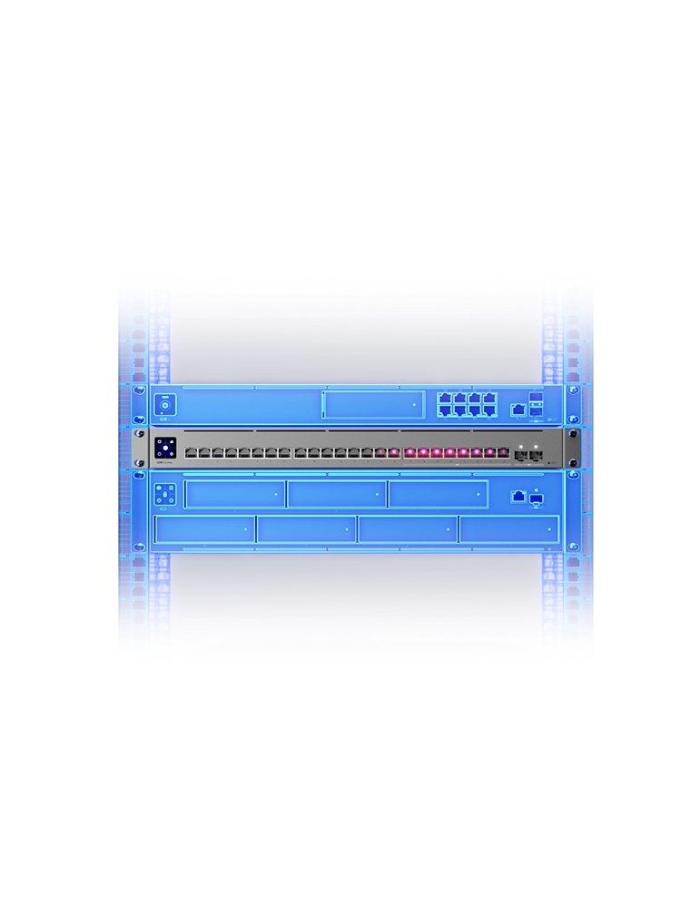 Мрежов комутатор Ubiquiti UniFi Switch Pro Max 24, 24 порта Gigabit + 2x 10G SFP+, Rackmount - USW-Pro-Max-24 - 2