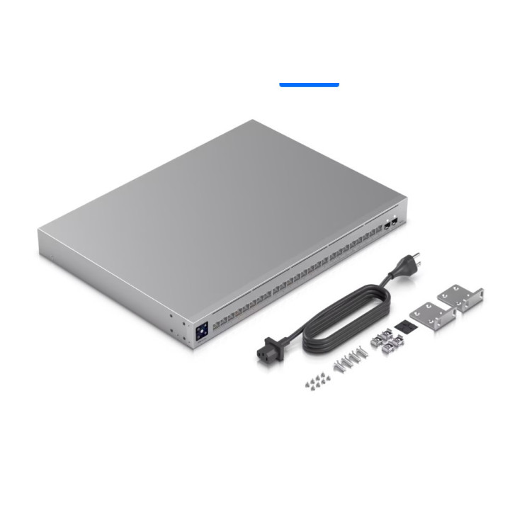 Мрежов комутатор Ubiquiti UniFi Switch Pro Max 24, 24 порта Gigabit + 2x 10G SFP+, Rackmount - USW-Pro-Max-24 - 3
