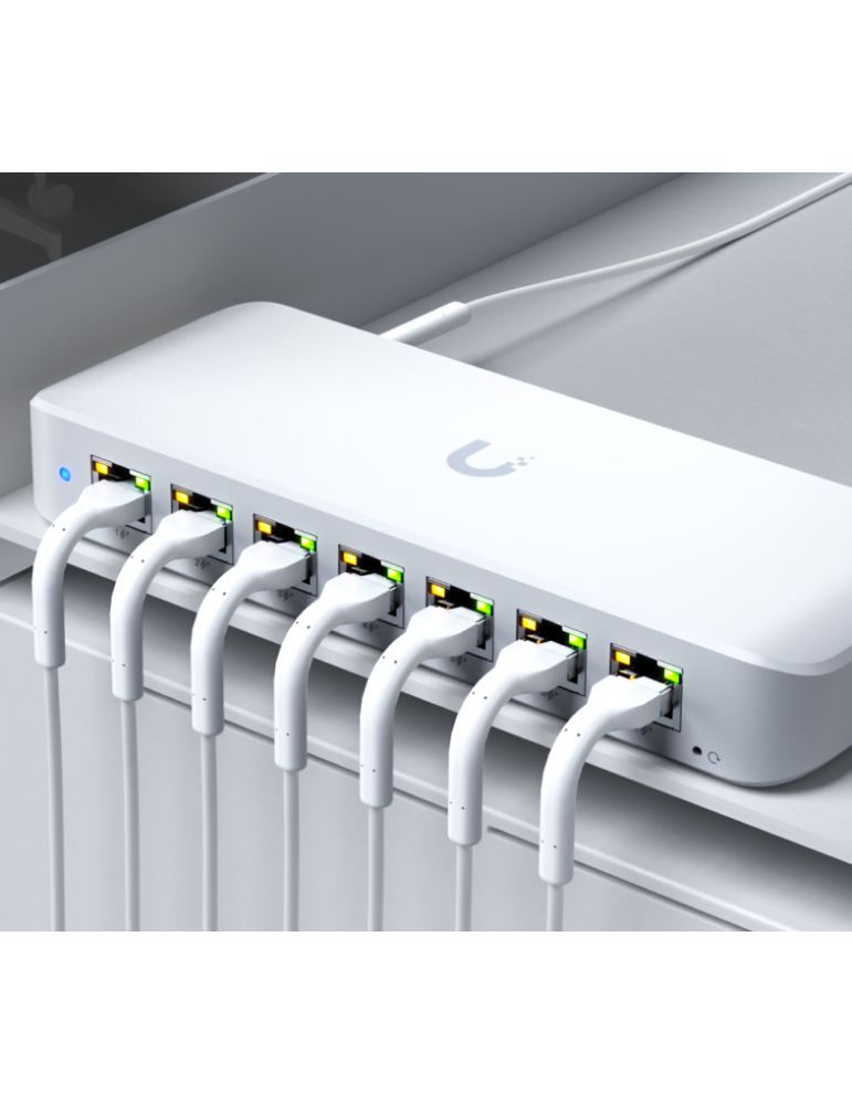 Мрежов комутатор Ubiquiti UniFi Ultra 210W, 8-портов GbE PoE++ - USW-Ultra-210W - 6