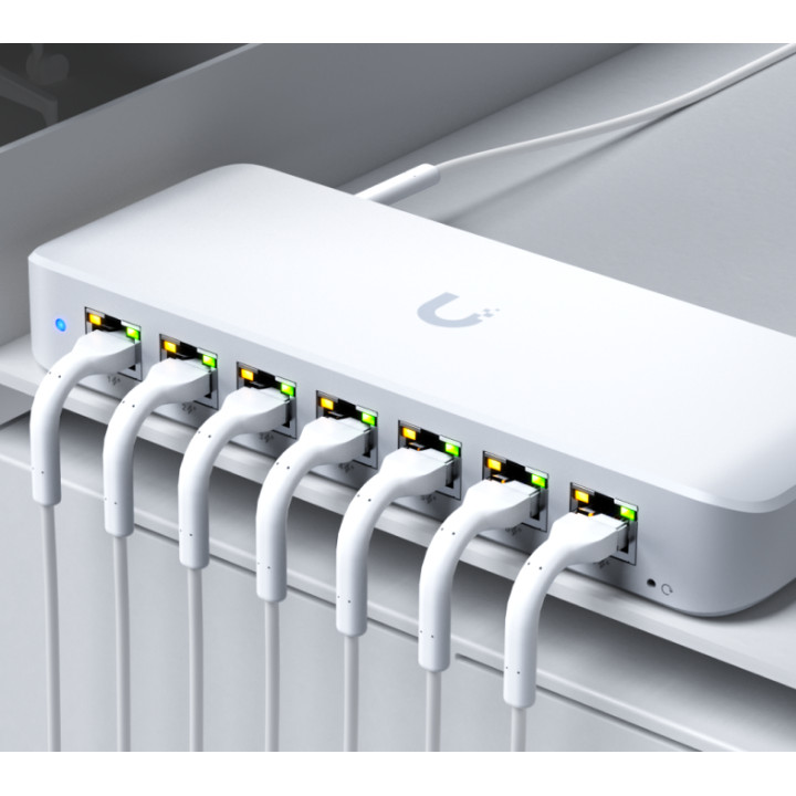 Мрежов комутатор Ubiquiti UniFi Ultra 210W, 8-портов GbE PoE++ - USW-Ultra-210W - 6