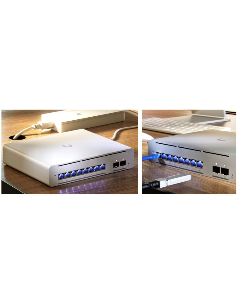 Комутатор Ubiquiti UniFi Switch Pro-XG-8-PoE, 8x 10G PoE++ портове, 200 Gbps - USW-Pro-XG-8-PoE - 7
