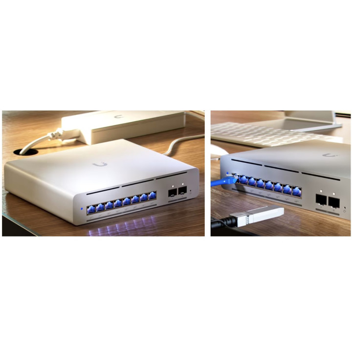 Комутатор Ubiquiti UniFi Switch Pro-XG-8-PoE, 8x 10G PoE++ портове, 200 Gbps - USW-Pro-XG-8-PoE - 7