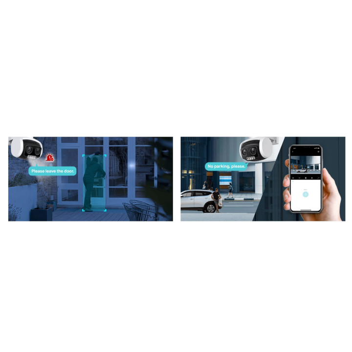 Мрежова камера TP-Link VIGI C540S, 4MP, панорамна, жична - VIGI C540S(4mm) - 15