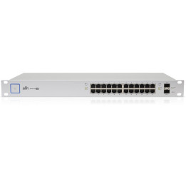Комутатор Ubiquiti US-24-250W, 24 порта 1000Mbps, PoE+, 250W, управляем - 1