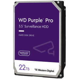Твърд диск за видеонаблюдение Western Digital Purple Pro, 22TB 3.5" SATA III 7200RPM - WD221PURP - 1