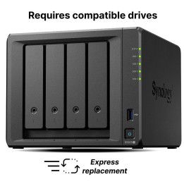 Мрежов сторидж Synology DS925+, 4 диска, AMD Ryzen V1500B, 4GB DDR4 - DS925+ - 1