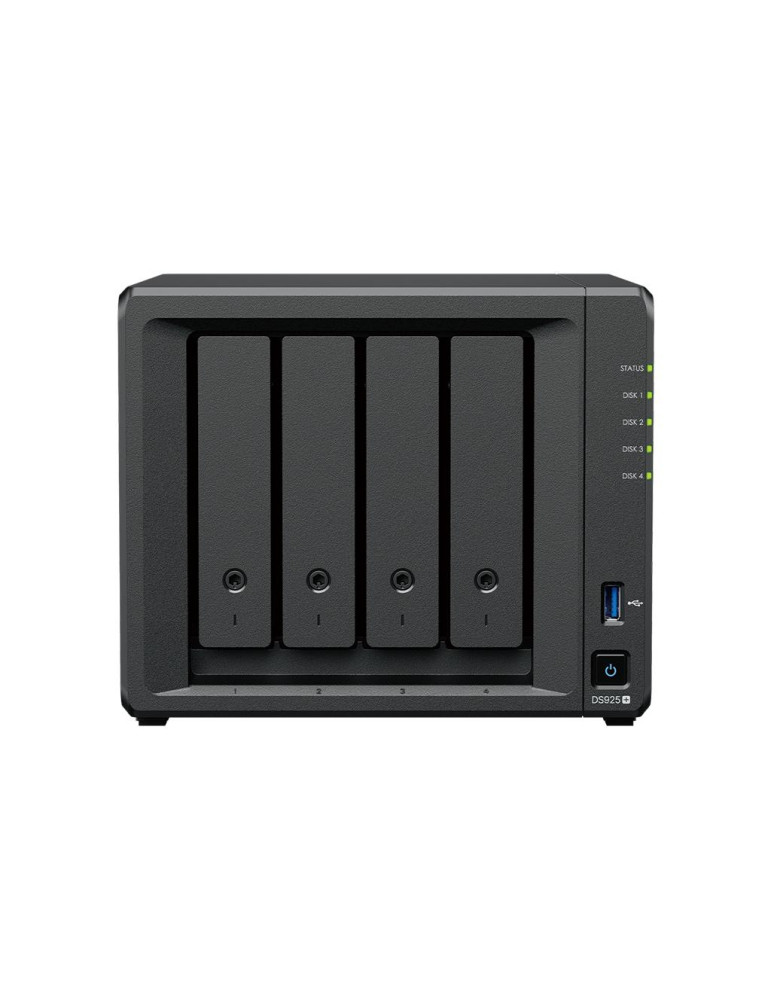 Мрежов сторидж Synology DS925+, 4 диска, AMD Ryzen V1500B, 4GB DDR4 - DS925+ - 3