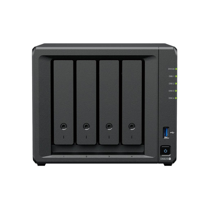 Мрежов сторидж Synology DS925+, 4 диска, AMD Ryzen V1500B, 4GB DDR4 - DS925+ - 3