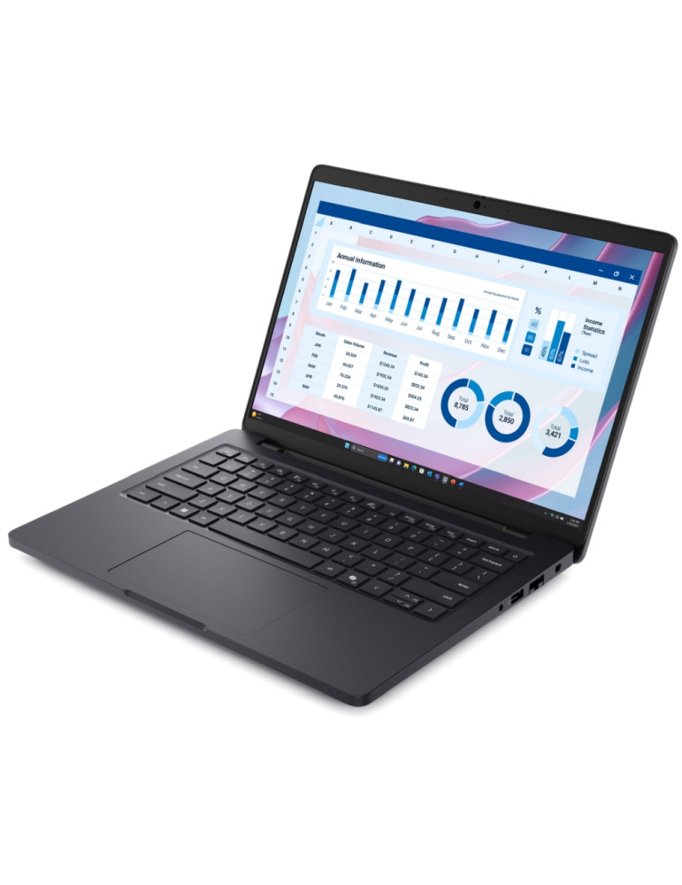 Лаптоп Dell Pro Max 14 MC14255, 14" QHD+ 300 nits, AMD Ryzen AI 9 HX PRO 370, 32GB LPDDR5X 8000MT/s, 1TB SSD, Windows 11 Pro - B