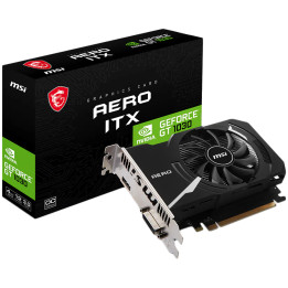 Видео карта MSI GeForce Nvidia GeForce GT 1030 AERO ITX 4GHD4 OC, 4GB DDR4, 64-bit - GT_1030_AERO_ITX_4GD4_OC - 1