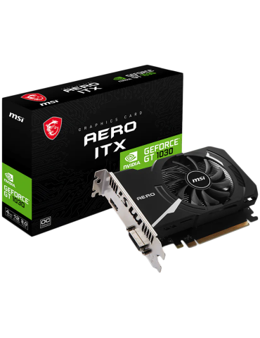 Видео карта MSI GeForce Nvidia GeForce GT 1030 AERO ITX 4GHD4 OC, 4GB DDR4, 64-bit - GT_1030_AERO_ITX_4GD4_OC